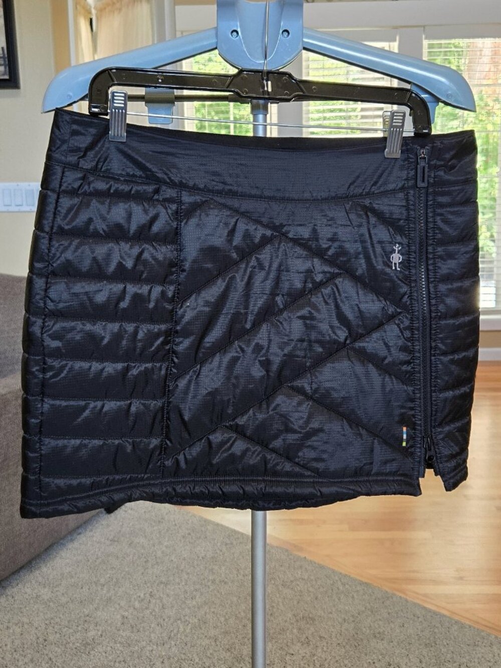 SmartWool sz large black puffer / winter wool blend thermal insulated skirt